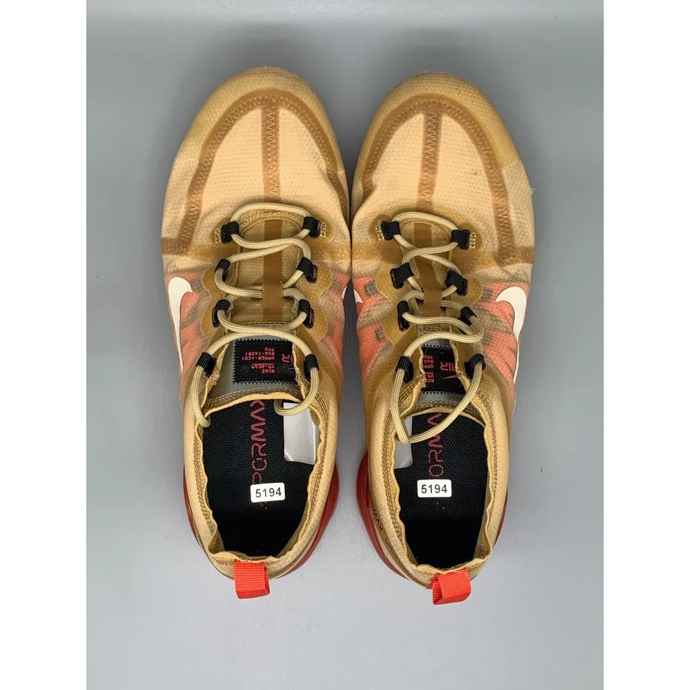 Nike Air VaporMax 2019 Club Gold Running Shoes AR6631-701‎ Men's Sz 12